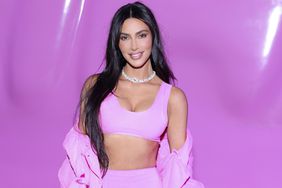 Kim Kardashian attends the SKIMS Valentine's Shop Pop-Up at Westfield Century City