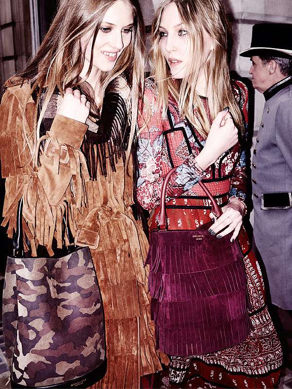 Florence Kosky and Ella Richards in the Burberry A
