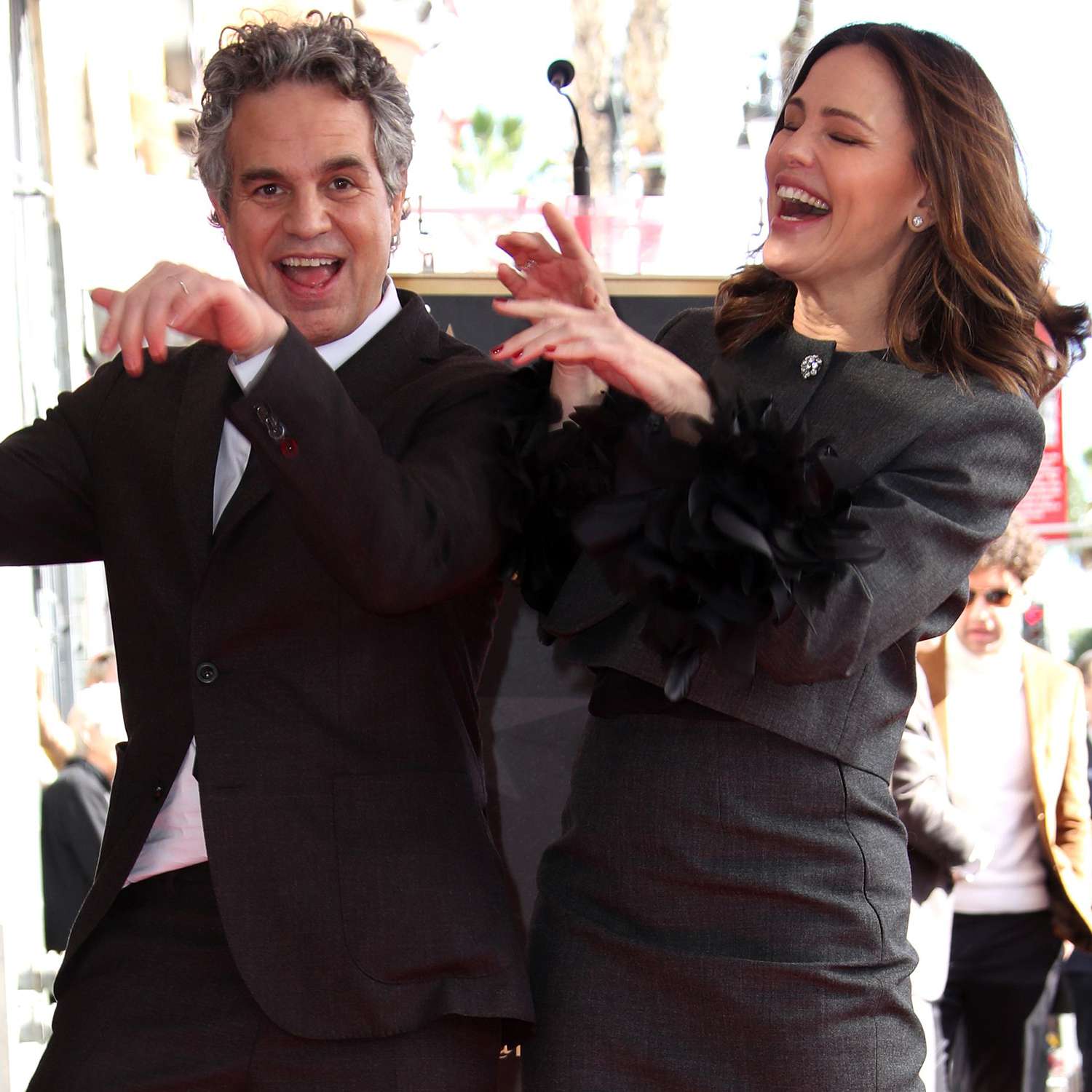 Jennifer Garner and Mark Ruffalo Mark Ruffalo to be honored with a star on the Hollywood Walk of Fame, Los Angeles, California, USA - 8 Feb 2024