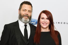  Nick Offerman and Megan Mullally arrive at the 43rd Annual Gracie Awards at the Beverly Wilshire Four SeasonsHotel on May 22, 2018