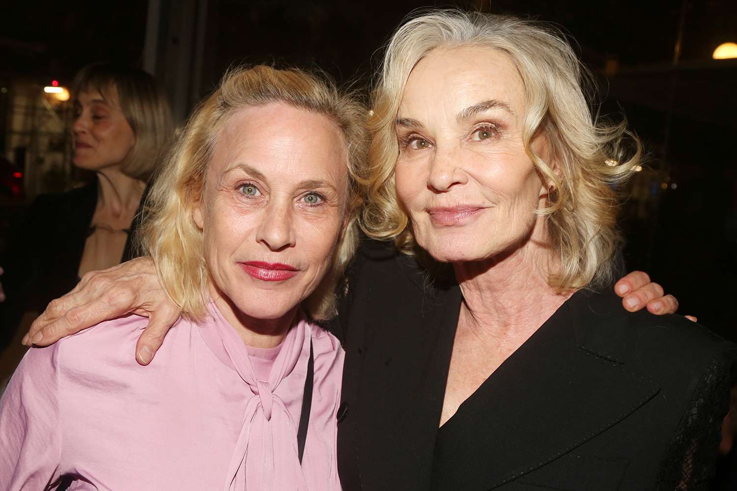 Patricia Arquette and Jessica Lange pose at the opening night after party for the new Second Stage Theater play "Mother Play" on Broadway