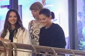 Taylor Swift, Selena Gomez, and Keleigh Sperry say their goodbyes at Sushi Park in West Hollywood after dinner