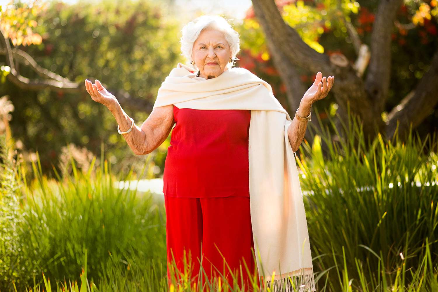 Deborah Szekely, 101 year ol health expert who founded the Golden Door Spa. Rancho La Puerta, November 2021