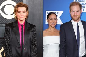 Brandi Carlile attends the 65th GRAMMY Awards; Meghan, Duchess of Sussex, Prince Harry, Duke of Sussex and Kerry Kennedy attend the 2022 Robert F. Kennedy Human Rights Ripple of Hope Gala
