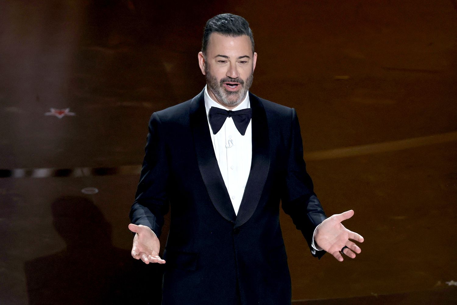 Jimmy Kimmel speaks onstage during the 96th Annual Academy Awards at Dolby Theatre on March 10, 2024 in Hollywood, California