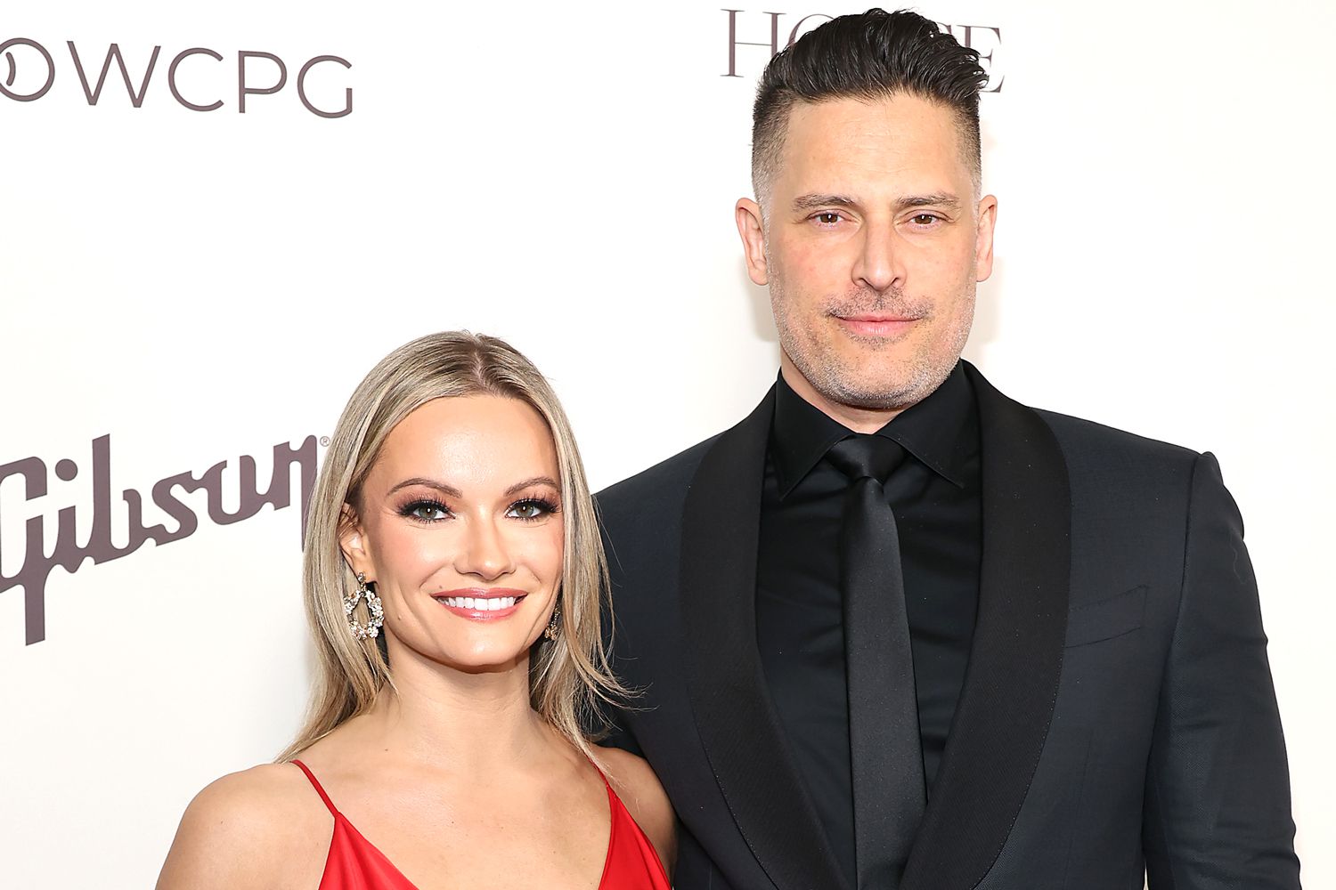 Caitlin O'Connor and Joe Manganiello attend The Art of Elysium's 2024 HEAVEN Gala at The Wiltern on January 06, 2024 in Los Angeles, California