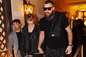 Taylor Swift and Travis Kelce Arrive to the Famed XS Nightclub inside Wynn Las Vegas after Super Bowl LVIII on Feb. 11