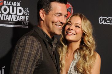 Eddie Cibrian and LeAnn Rimes attend Cuban Independence Day celebration hosted by VICE and Bacardi at Weylin B. Seymour's on May 20, 2014 in New York City