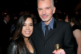Billy Bob Thornton (R) and Connie Angland attend The 72nd Annual Golden Globe Awards at The Beverly Hilton on January 11, 2015 in Beverly Hills, California