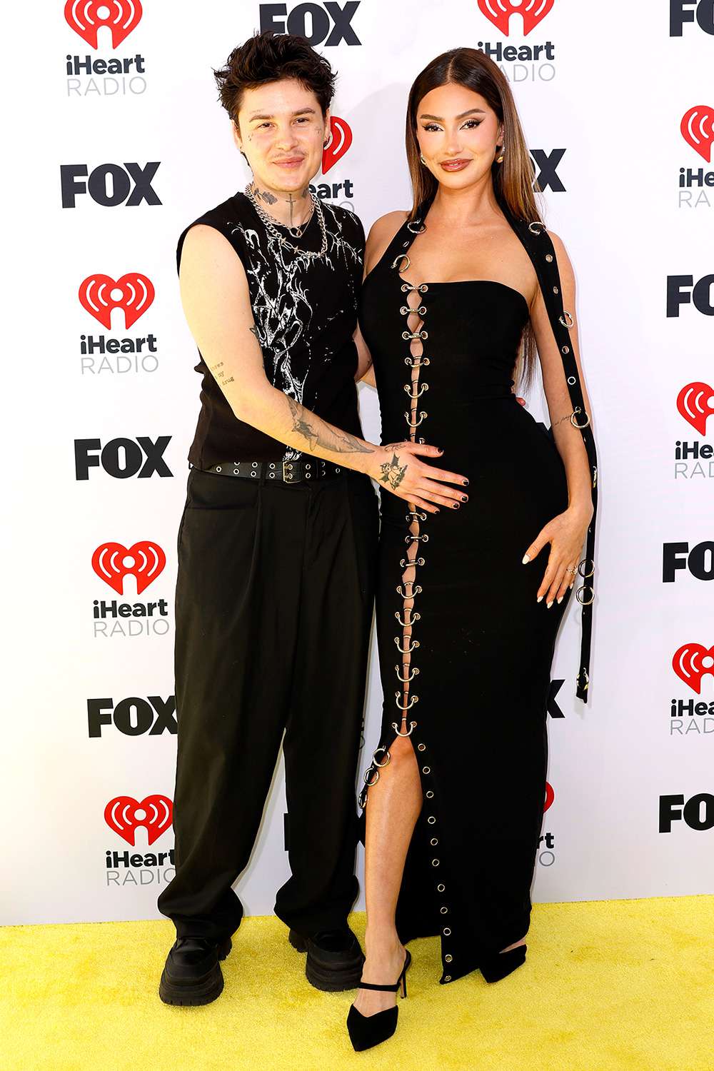Jesse Sullivan and Francesca Farago attend the 2024 iHeartRadio Music Awards at Dolby Theatre on April 01, 2024 in Hollywood, California