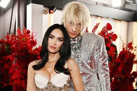 LOS ANGELES, CALIFORNIA - FEBRUARY 05: (L-R) Megan Fox and Machine Gun Kelly attend the 65th GRAMMY Awards on February 05, 2023 in Los Angeles, California. (Photo by Lester Cohen/Getty Images for The Recording Academy)
