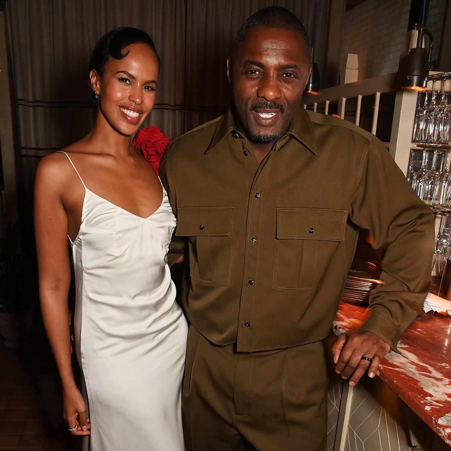 Sabrina Elba and Idris Elba attend the Netflix 2024 BAFTA Awards after-party at Chiltern Firehouse on February 18, 2024 in London, England.