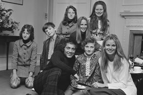 Paul Anka and Anne De Zogheb with family on January 11, 1971 in London.