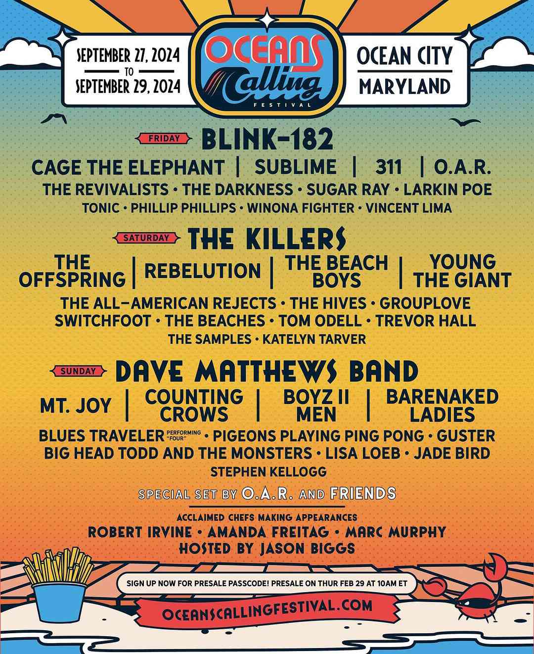 Oceans Calling Festival 2024 lineup