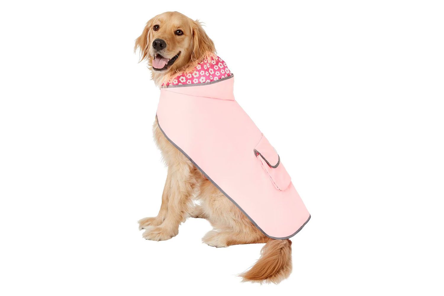 Frisco Lightweight Reversible Packable Dog Raincoat