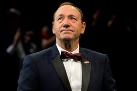 Kevin Spacey gives a speech at The Old Vic Theatre for a gala celebration in his honour as his artistic directorÃÂs tenure comes to an end on April 19, 2015 in London, England.