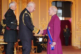 The Most Reverend and Right Honourable Justin Welby, from London, Archbishop of Canterbury, is made a Knight Grand Cross of the Royal Victorian Order by King Charles III at Windsor Castle.