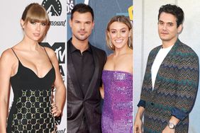 Taylor Swift attends the red carpet during the MTV Europe Music Awards 2022 held at PSD Bank Dome on November 13, 2022 in Duesseldorf, Germany. (Photo by Kate Green/Getty Images for MTV) Taylor Lautner and Taylor Dome attend the 2022 CMT Music Awards at Nashville Municipal Auditorium on April 11, 2022 in Nashville, Tennessee. (Photo by Mike Coppola/Getty Images); John Mayer arrives at the Los Angeles Premiere Of Focus Features' "Vengeance"at Ace Hotel on July 25, 2022 in Los Angeles, California. (Photo by Steve Granitz/FilmMagic)