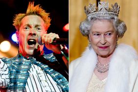 John Lydon (aka Johnny Rotten) of Sex Pistols, Queen Elizabeth II