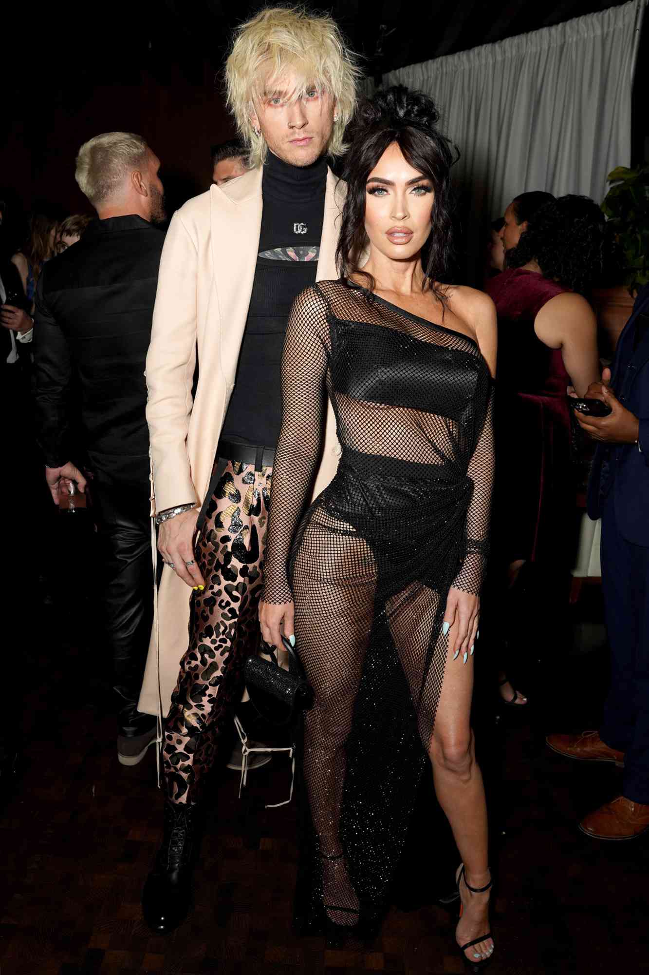 Machine Gun Kelly and Megan Fox attend the GQ Men of the Year Party 2022 at The West Hollywood EDITION on November 17, 2022 in West Hollywood, California.