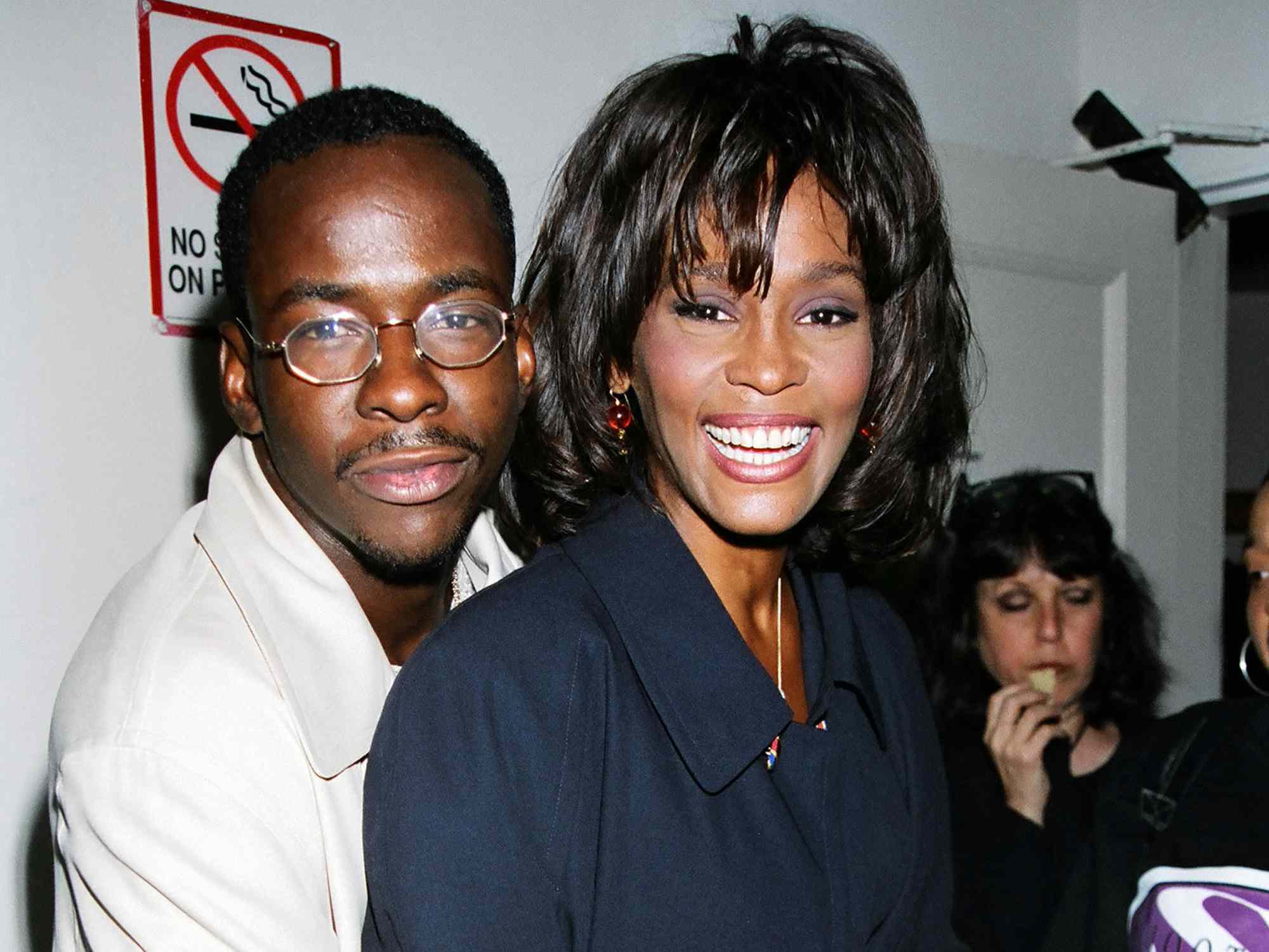 Bobby Brown & Whitney Houston during 1995 MTV Video Music Awards Show at Radio City Music Hall in New York City, New York, United StatesBobby Brown & Whitney Houston during 1995 MTV Video Music Awards Show at Radio City Music Hall in New York City, New York, United States