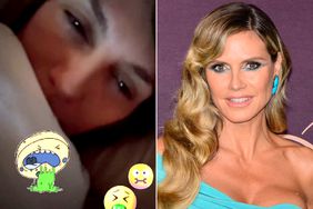 Heidi Klum Shares Photo of Herself in Bed with Food Poisoning Following Glamorous Red Carpet Appearance