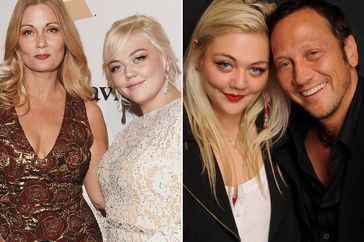 London King and Elle King attend the 2016 Pre-GRAMMY Gala on February 14, 2016 in Beverly Hills, California. ; Elle King and Rob Schneider on October 15, 2009 in Pasadena, California. 