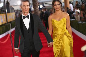 Actor Matthew McConaughey Camila Alves McConaughey attends 20th Annual Screen Actors Guild Awards at The Shrine Auditorium on January 18, 2014 in Los Angeles, California