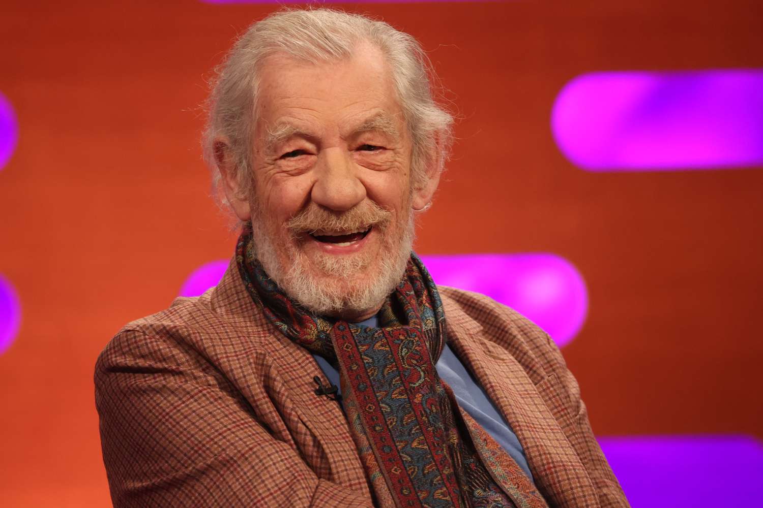 Sir Ian McKellen filming for the Graham Norton Show at BBC Studioworks 6 Television Centre, Wood Lane.