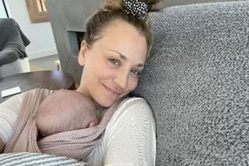 Kaley Cuoco Shares Fresh-Faced Selfie With Daughter Matilda in Baby Wrap