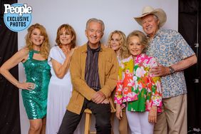 Dallas stars Patrick Duffy, Linda Gray, Charlene Tilton, Audrey Landers, Steve Kanaly, Joan Van Ark, Sheree Wilson and Cathy Podewell, as well as director Michael Preece, reunited up in Palm Springs, California, on Tuesday in honor of the show's 45th anniversary and PEOPLE has the exclusive photos. credit Emma McIntyre