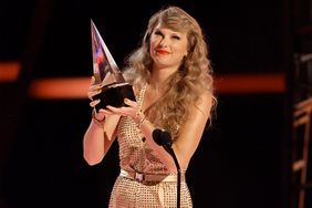 Taylor Swift accepts the Favorite Pop Album award onstage during the 2022 American Music Awards at Microsoft Theater on November 20, 2022 in Los Angeles, California