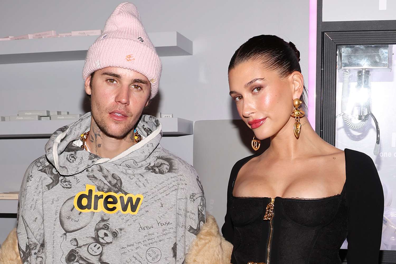 Justin Bieber and Hailey Bieber attend OBB Media's Grand Opening of OBB Studios