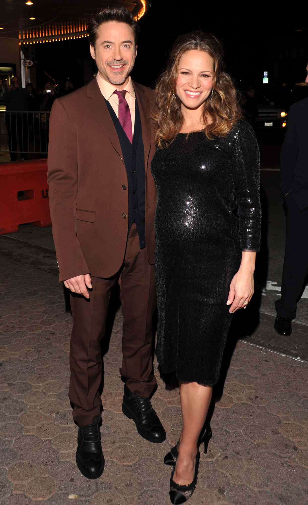 Robert Downey Jr. and producer Susan Downey arrive at the Los Angeles premiere of "Sherlock Holmes: A Game Of Shadows" at Regency Village Theatre on December 6, 2011 in Westwood, California