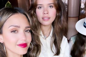 Jessica Alba and daughter Honor at French Open