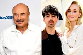 Dr. Phil and Nick Jonas and Sophie Turner