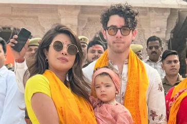 Nick Jonas Priyanka Chopra daughter malti hindu temple 03 20 24