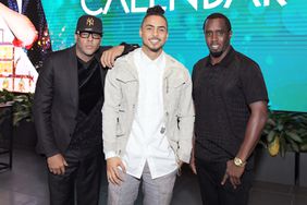Al B. Sure!, Quincy Brown and Sean "Diddy" Combs attend "The Holiday Calendar" Special Screening Los Angeles at NETFLIX Icon Building on October 30, 2018 in Los Angeles, California