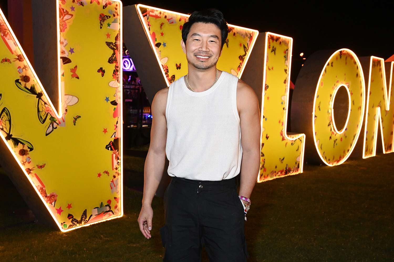Simu Liu at the Nylon House event held during the Coachella Music and Arts Festival 