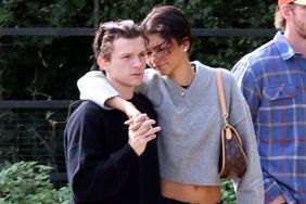 Tom Holland and Zendaya piling on the PDA and spotted walking through park with two bodyguards in west London