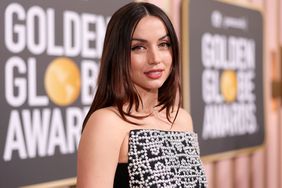 80th Annual GOLDEN GLOBE AWARDS -- Pictured: Ana de Armas arrives at the 80th Annual Golden Globe Awards held at the Beverly Hilton Hotel on January 10, 2023 in Beverly Hills, California.