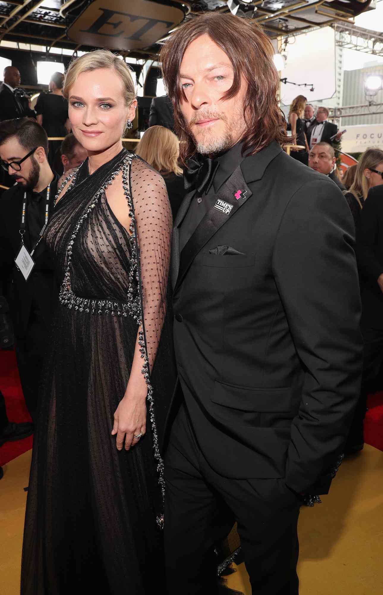 Actors Diane Kruger and Norman Reedus arrive to the 75th Annual Golden Globe Awards held at the Beverly Hilton Hotel on January 7, 2018