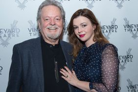 Russ Tamblyn (L) and Actress Amber Tamblyn attend "Can You Forgive Her?" Opening Night at the Vineyard Theatre on May 21, 2017 in New York City. 