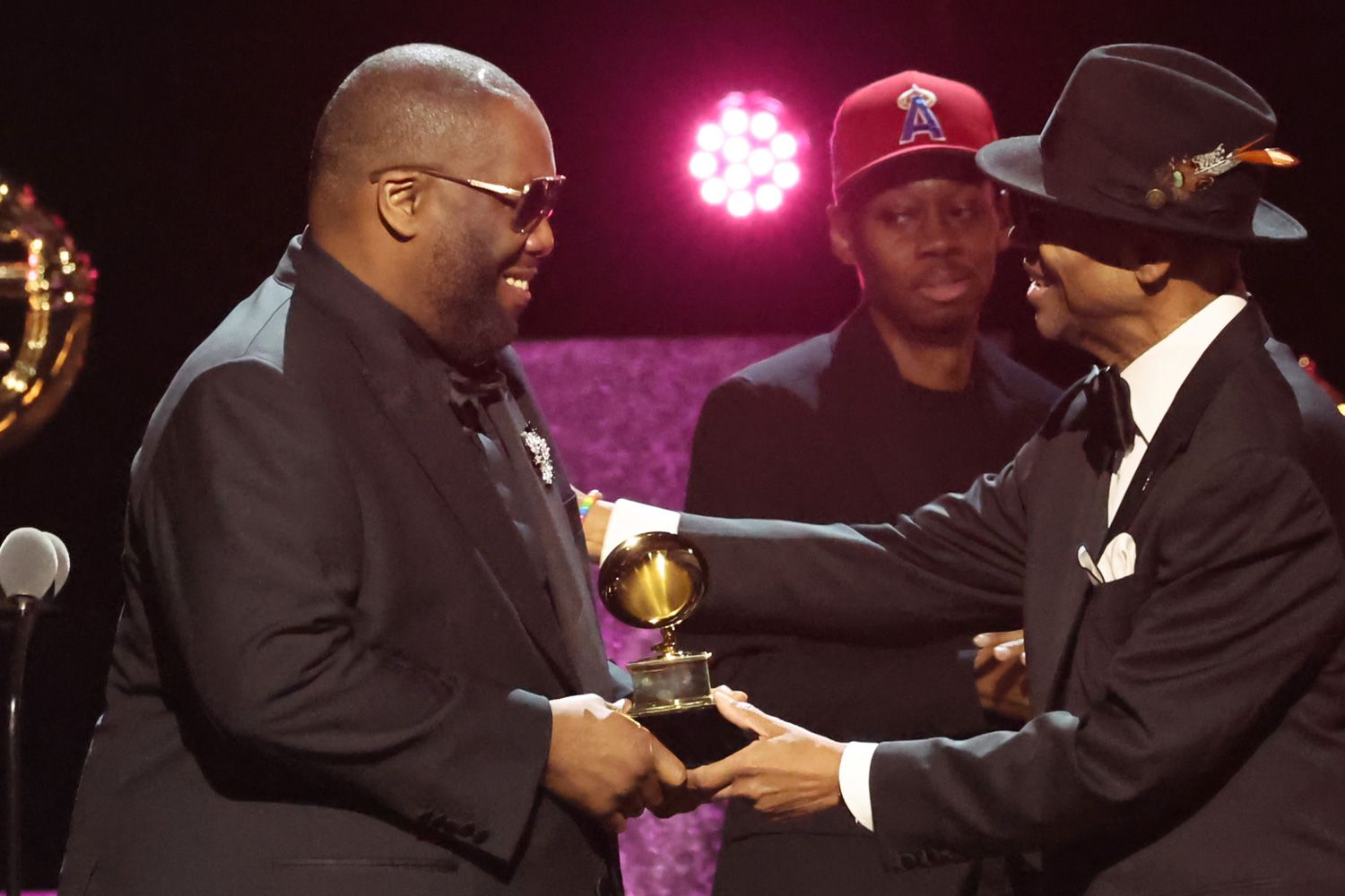 Killer Mike accepts the "Best Rap Song" award for "Scientists & Engineers"