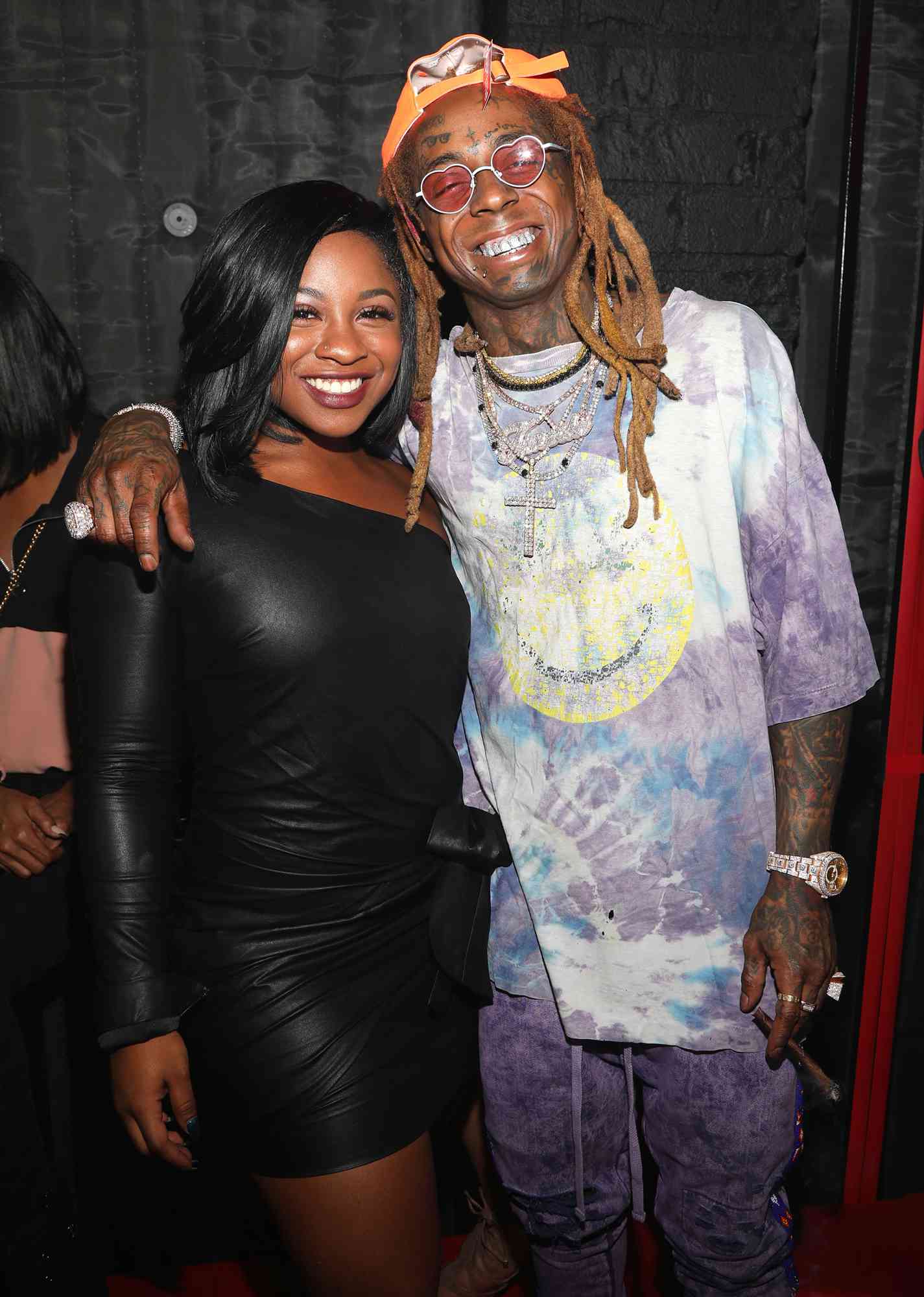 Reginae Carter and Lil Wayne attend Lil Wayne's 36th birthday party and Carter V release at HUBBLE on September 28, 2018 in Los Angeles, California