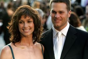 Bridget Moynahan and quarterback Tom Brady and arrives at the Vanity Fair Oscar Party at Mortons on February 27, 2005 in West Hollywood, California
