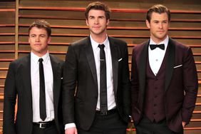 Luke Hemsworth, Liam Hemsworth and Chris Hemsworth attend the 2014 Vanity Fair Oscar Party 