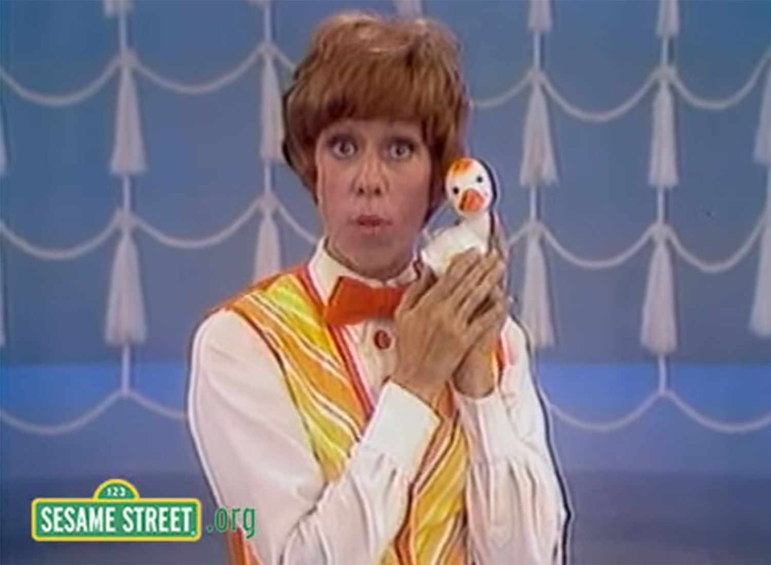 Sesame Street: Carol Burnett Kisses Rubber Duckie