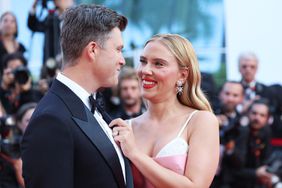 Colin Jost and Scarlett Johansson