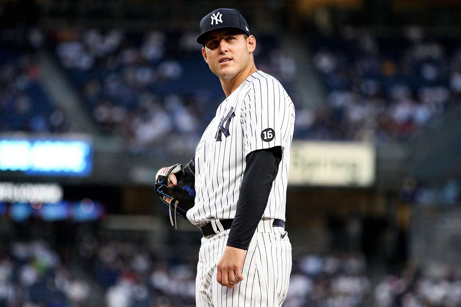 Anthony Rizzo #48 of the New York Yankees is seen during the game between the Seattle Mariners and the New York Yankees at Yankee Stadium on Thursday, August 5, 2021 in New York, New York.